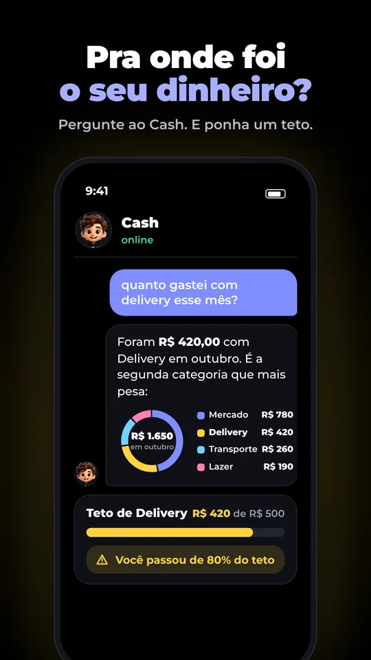 Pra onde foi o seu dinheiro: pergunte ao Cash e ponha um teto